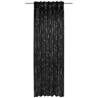 Verdunklungsvorhang mit Multifunktionsband 135x245 cm - Schwarz, ROMANTIK / LANDHAUS, Textil (135/245cm) - James Wood