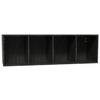 Wandregal Las Vegas Schwarz B: 120 Cm - Schwarz, MODERN, Holzwerkstoff (120/36/37cm) - Vertico