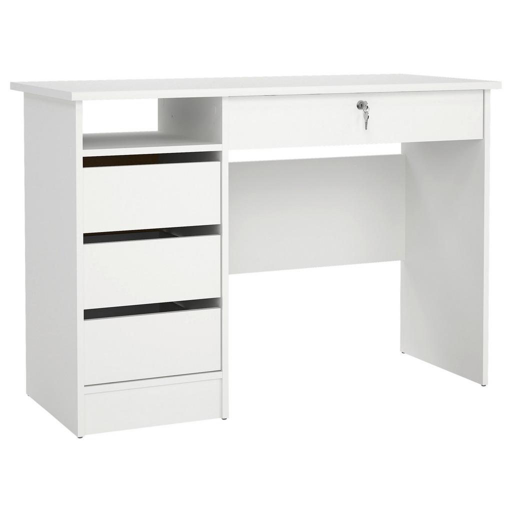 Schreibtisch mit Stauraum B 48,5cm H 75,6cm Weiß