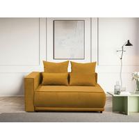 Récamiere Iga Li Gelb B: 168 cm - Gelb/Schwarz, Design, Textil (168/73/99cm) - MID.YOU