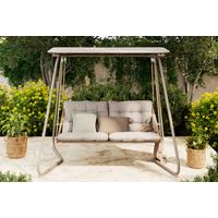 HOLLYWOODSKA HOJDAČKA CARINA - sivá/farba tíku, Modern, kov/textil (214/154/202cm) - Mömax