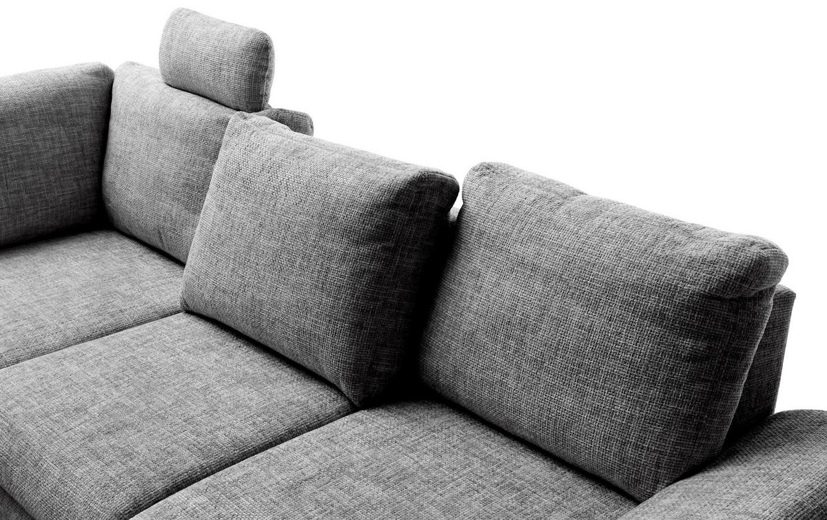 Eckschlafsofa Positano Silberfarben S: 206x265 Cm - Wildeiche/Silberfarben, MODERN, Textil (206/265cm) - Livetastic