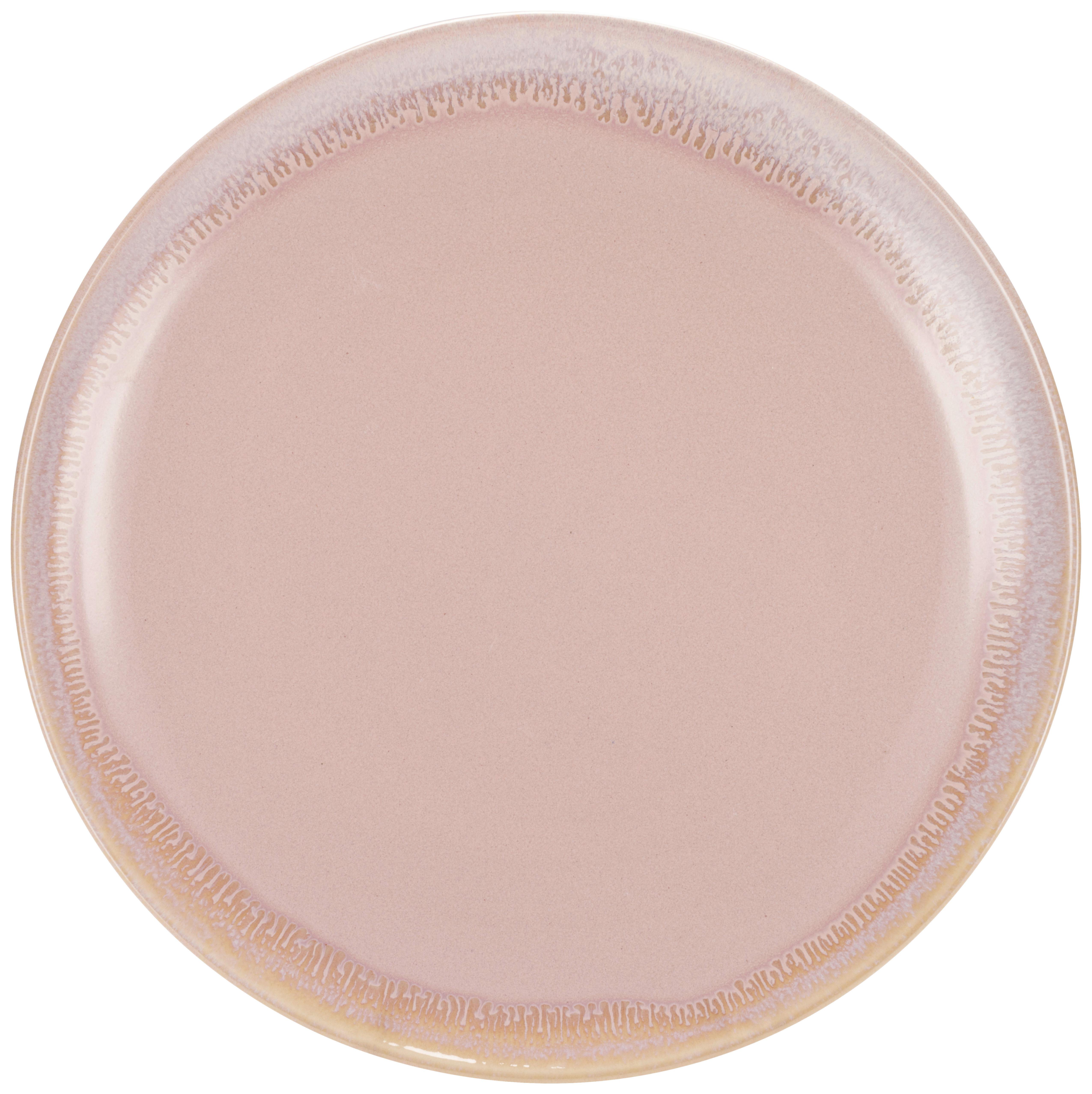 Lapostányér Christina - rózsaszín, Basics, kerámia (26cm) - James Wood
