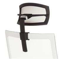 Kopfstütze für Bürostuhl Aspen Schwarz Aufsteckbar - Schwarz, Basics, Kunststoff/Textil (29/33/10cm) - MID.YOU