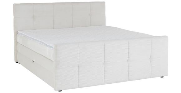 Boxspringbett mit Topper Mit Bettkasten 180x200 cm Medino - Beige, KONVENTIONELL, Holz/Holzwerkstoff (180/200cm) - Luca Bessoni