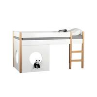 ETAGENBETT Naturfarben/Weiß 90x200cm - Naturfarben/Weiß, Design, Holz/Holzwerkstoff (90/200cm) - Livetastic