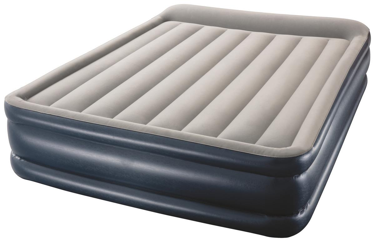 Luftbett Marianne 203x152x46 Cm Bis 300kg, Inkl. Pumpe - Blau/Grau, MODERN, Kunststoff (203/152/46cm) - Bestway
