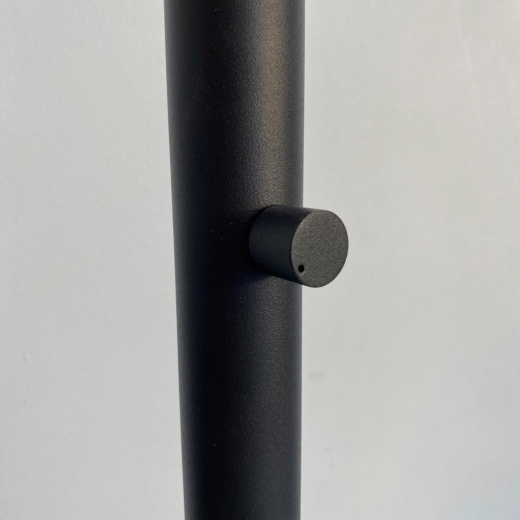 Stehlampe Shade Grau/schwarz/sandfarben - Sandfarben/Schwarz, Design, Textil/Metall (186cm) - Fischer & Honsel