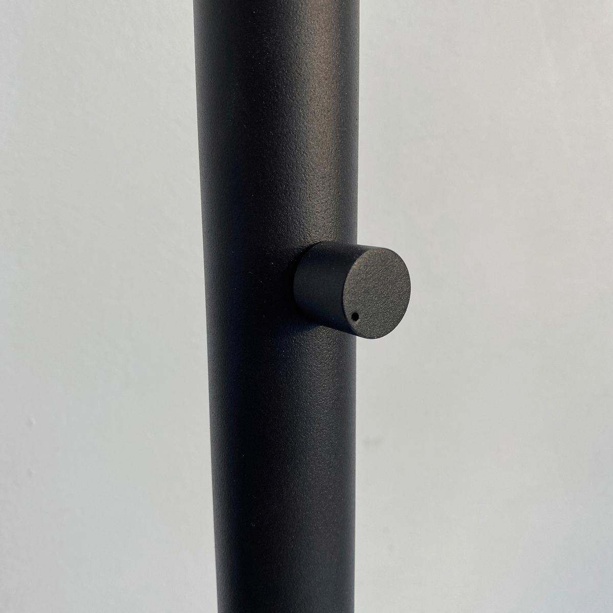 Stehlampe Shade Grau/Schwarz/Sandfarben - Sandfarben/Schwarz, Design, Textil/Metall (186cm) - Fischer & Honsel
