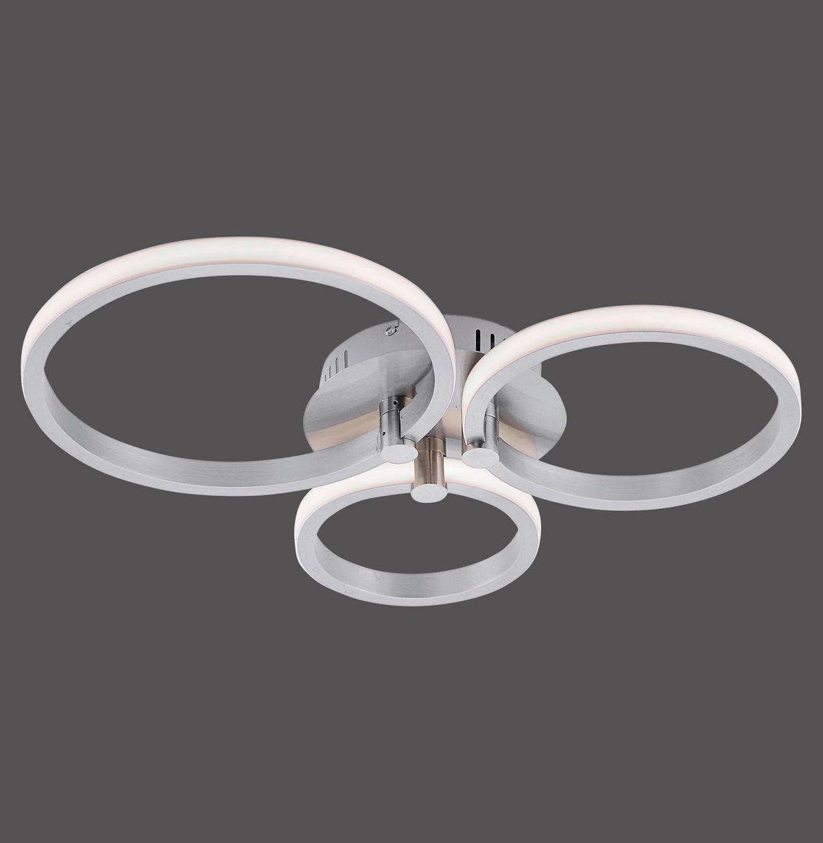 LED-Deckenleuchte 12110-55 Johanna *mb* - Silberfarben, Design, Metall (49/40/8,5cm)