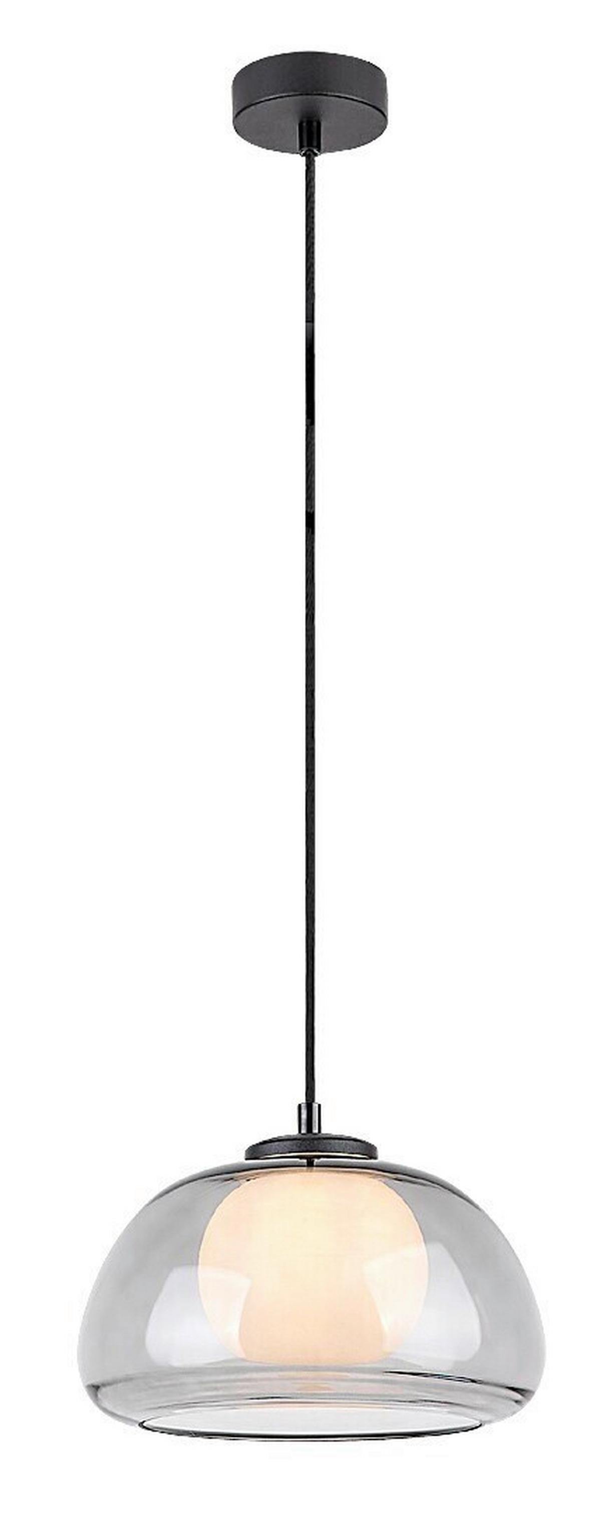 Luster ELOWEN - čierna/sivá, Modern, kov/plast (25/150cm)