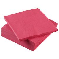 Serviette Lavenia - Dunkelrosa, MODERN, Papier (33/33cm) - Luca Bessoni