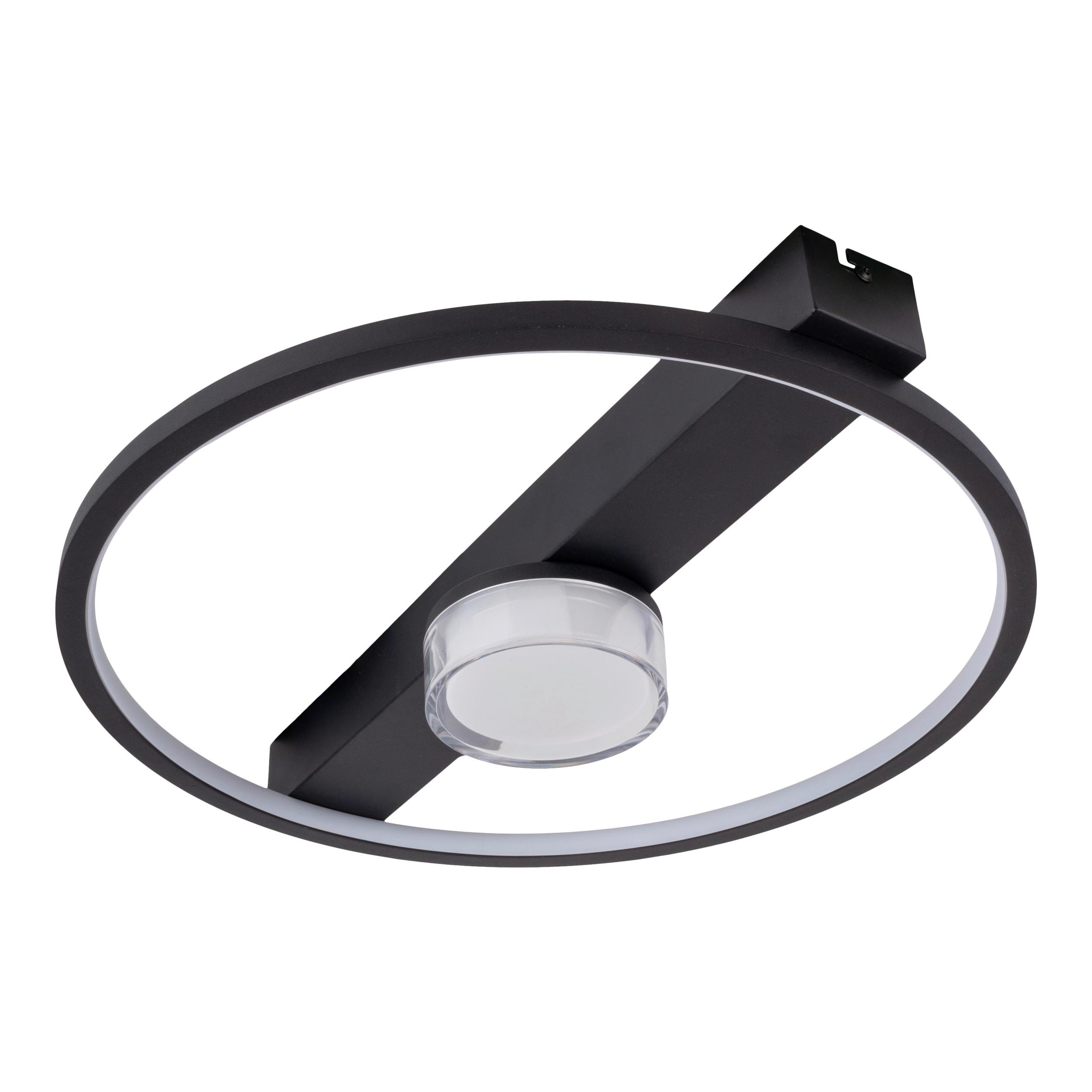 LED-Deckenleuchte 1403622 Cimo - Schwarz/Weiß, KONVENTIONELL, Kunststoff/Metall (40/38.5/8cm) - Näve