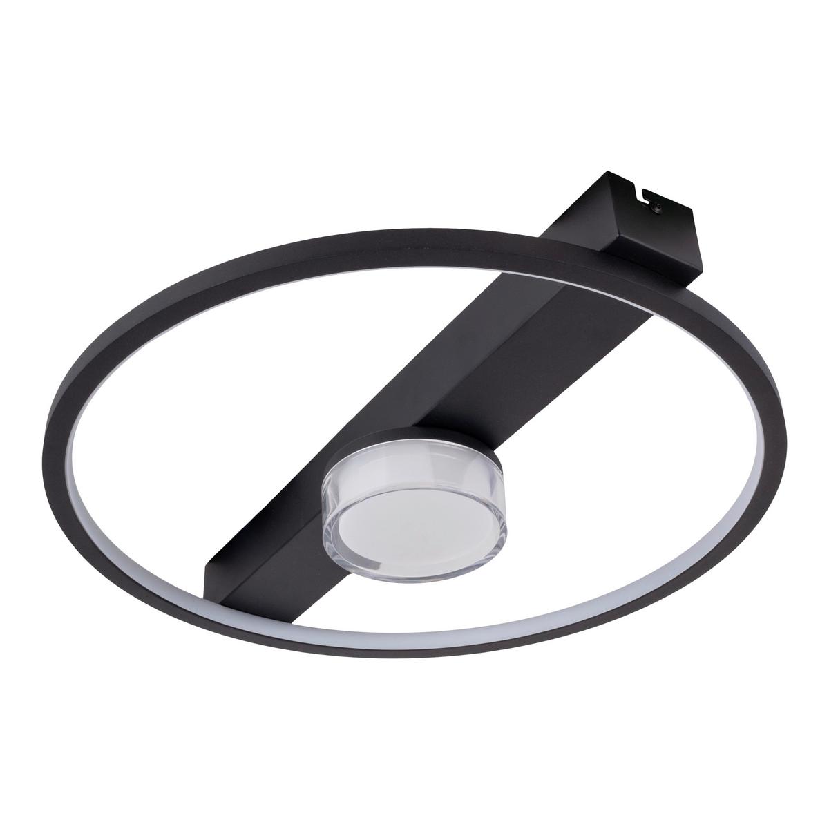 LED-Deckenleuchte 1403622 Cimo - Schwarz/Weiß, KONVENTIONELL, Kunststoff/Metall (40/38.5/8cm) - Näve