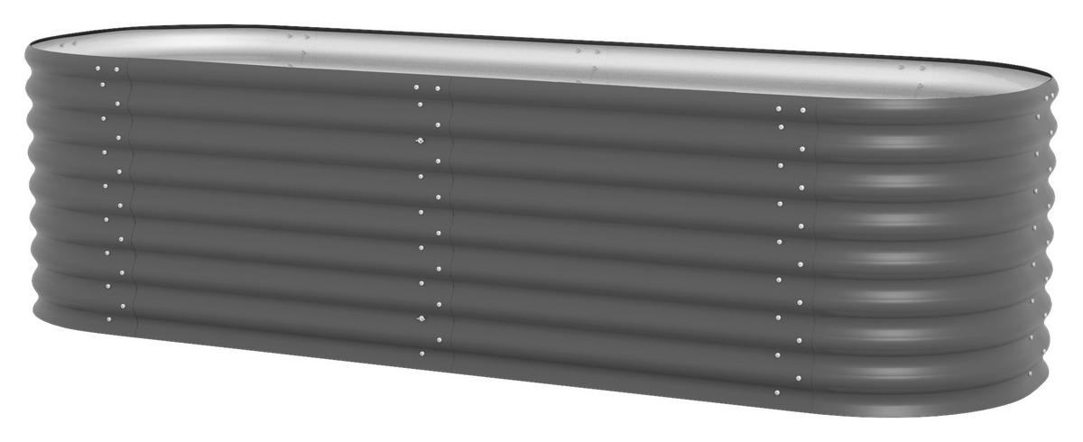 Hochbeet-erweiterung Stahl Vita 630 80x63x80 Cm Anthrazit - Anthrazit, Basics, Metall (80/63/80cm)