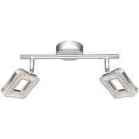 LED-Strahler Amelie 2-Flammig verstellbar L: 30 cm - Chromfarben, MODERN, Kunststoff/Metall (30cm) - Luca Bessoni
