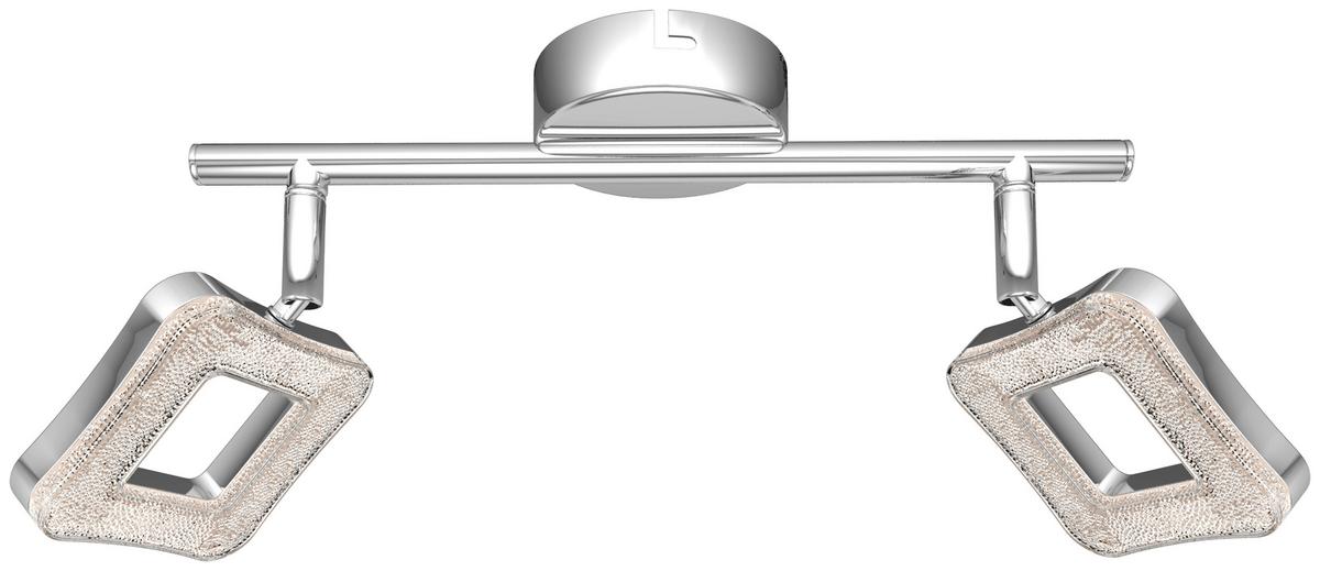 LED-Strahler Amelie 2-Flammig verstellbar L: 30 cm - Chromfarben, MODERN, Kunststoff/Metall (30cm) - Luca Bessoni