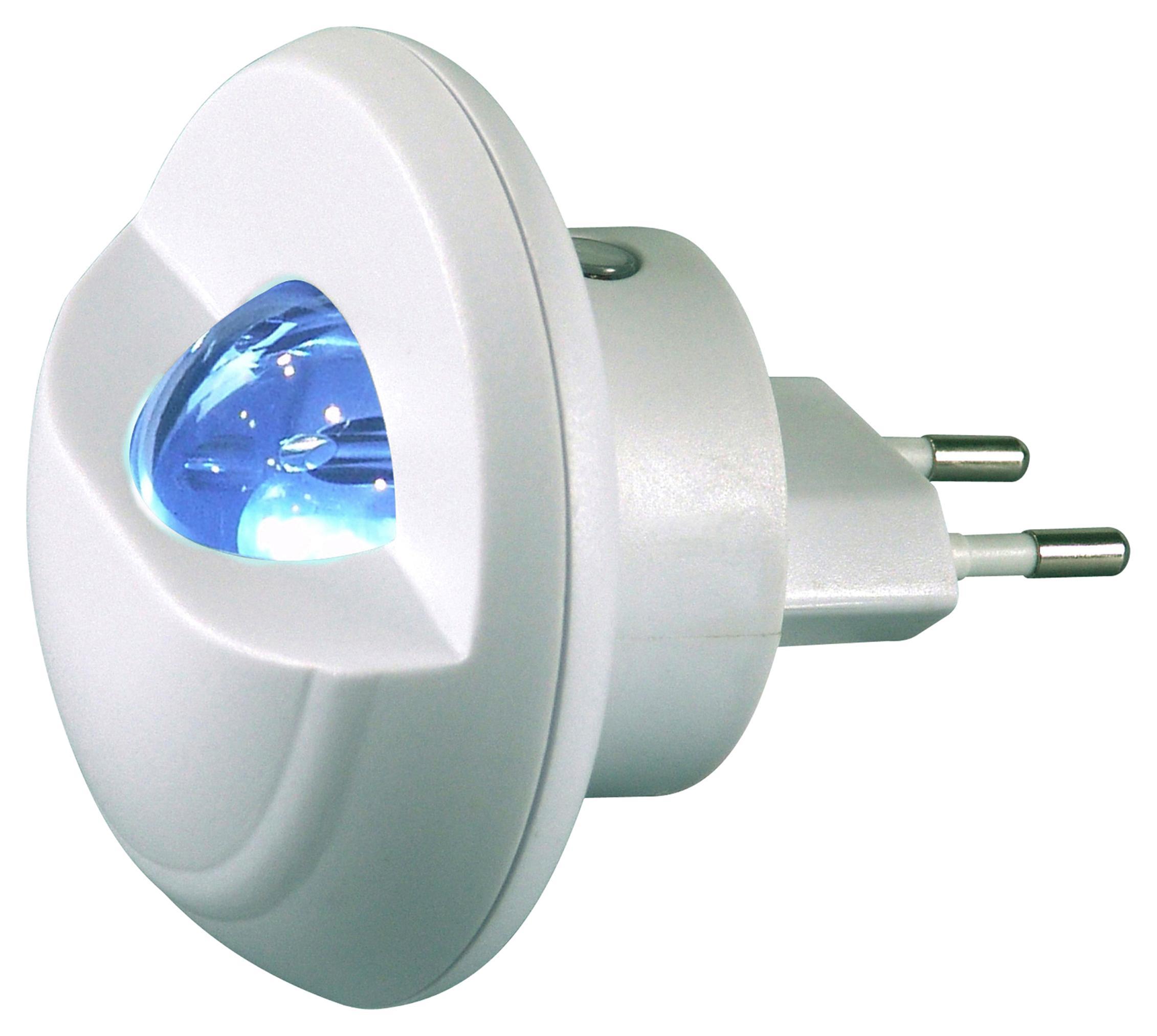 LED-nachtlicht D/H: ca. 7,5x7,5x8,5cm - Weiß, MODERN, Kunststoff (7,5/8,5cm)