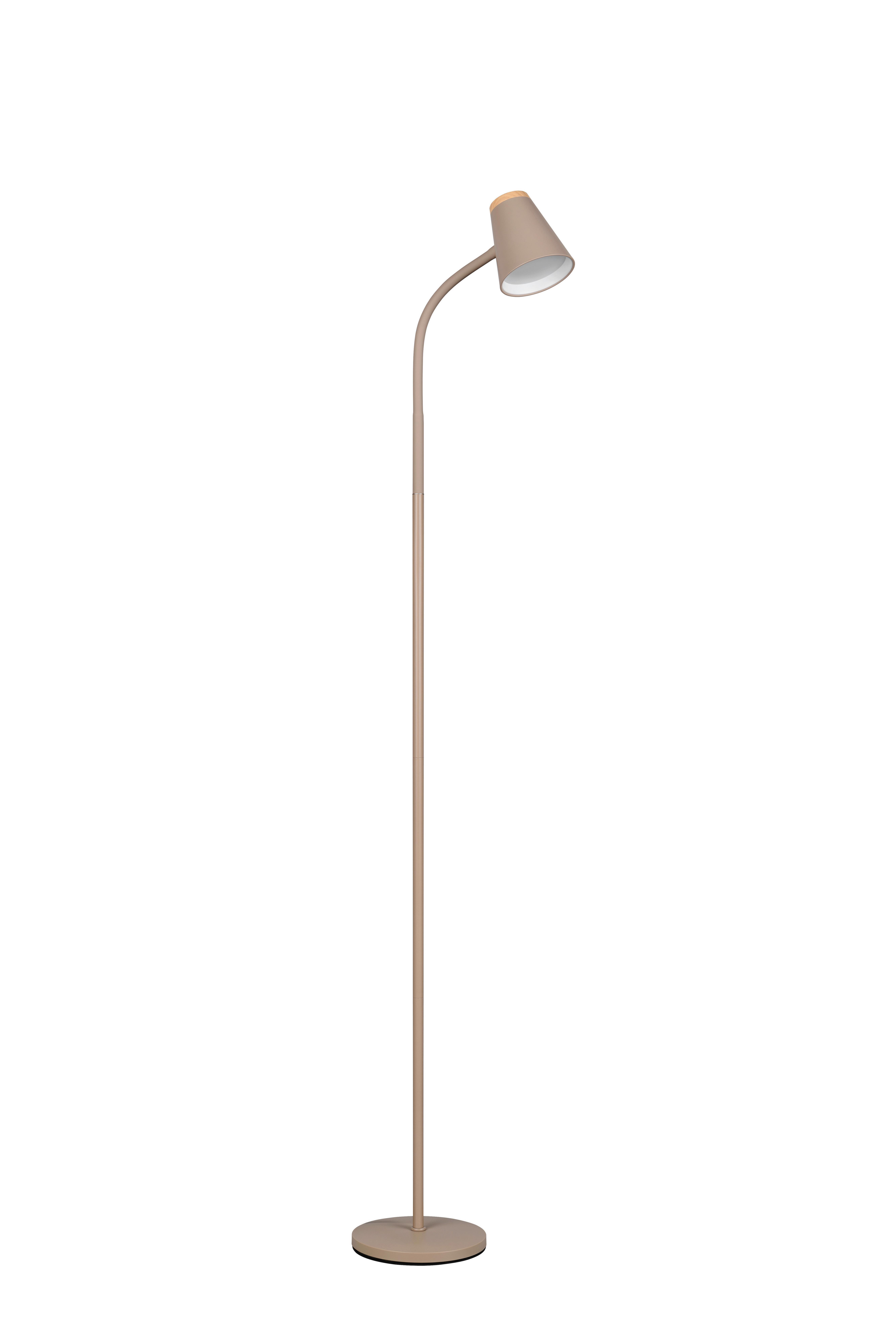 LED-Stehleuchte Pongo Grün Beige B: 19,5 cm - Beige/Grün, Basics, Kunststoff/Metall (145/19.5/37cm)