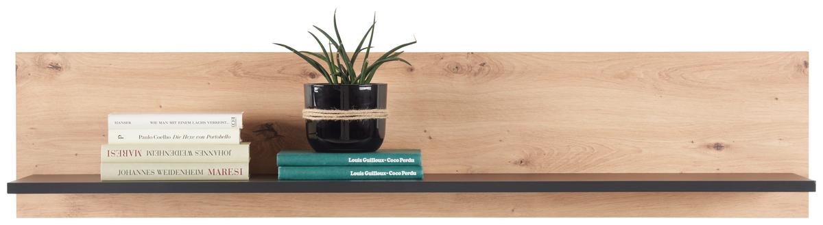 Falipolc Nature Natp 01 - tölgyfa színű, Konventionell, faalapú anyag (120/25/21,6cm)