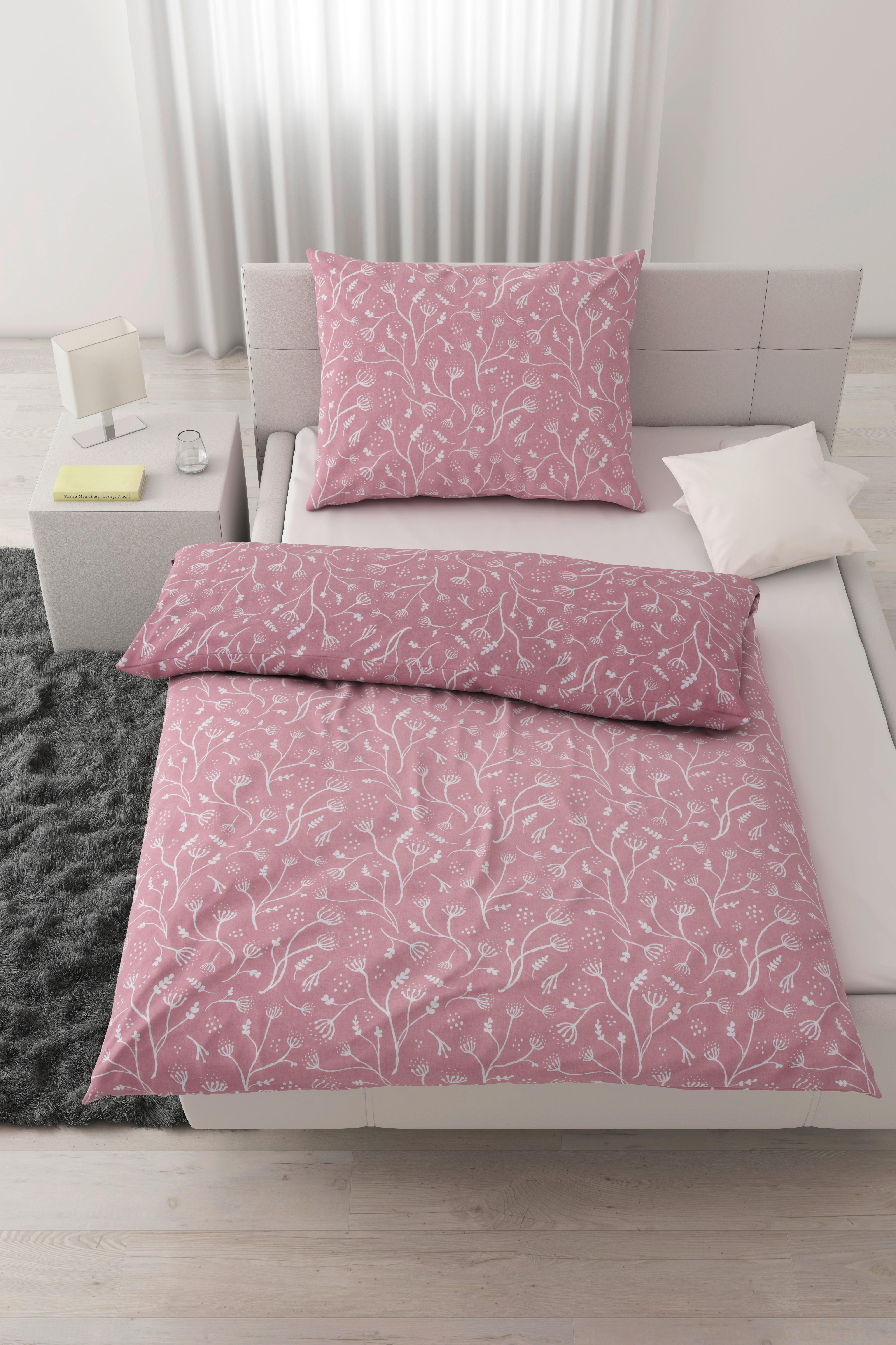 Povlečení Frida, 70/90 140/200cm - světle fialová, Konvenční, textil (140/200cm) - Modern Living