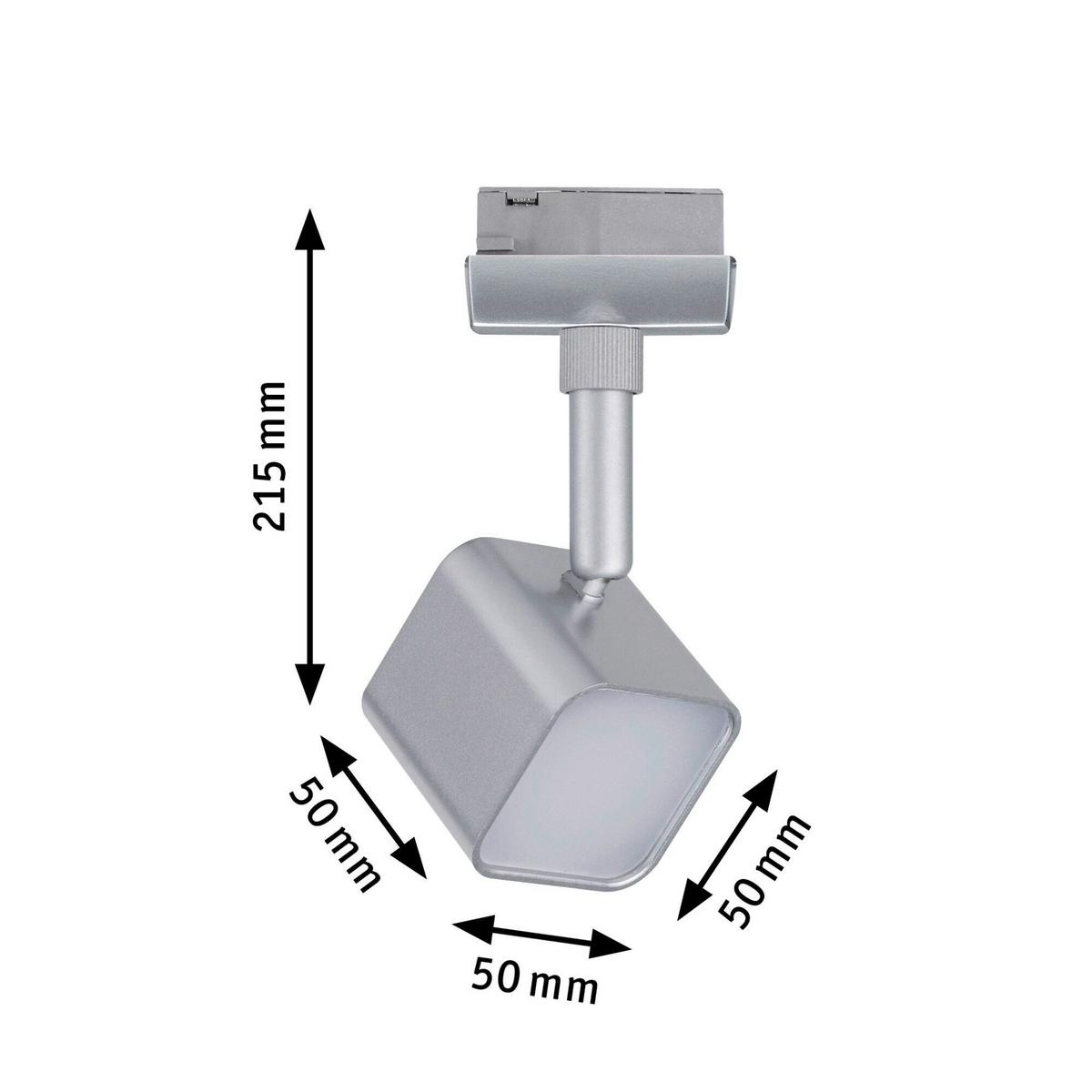 Schienensystem-Strahler 96990 Urail Muri - Chromfarben, Design, Glas/Metall (5,0/5,0/14,0cm) - Paulmann