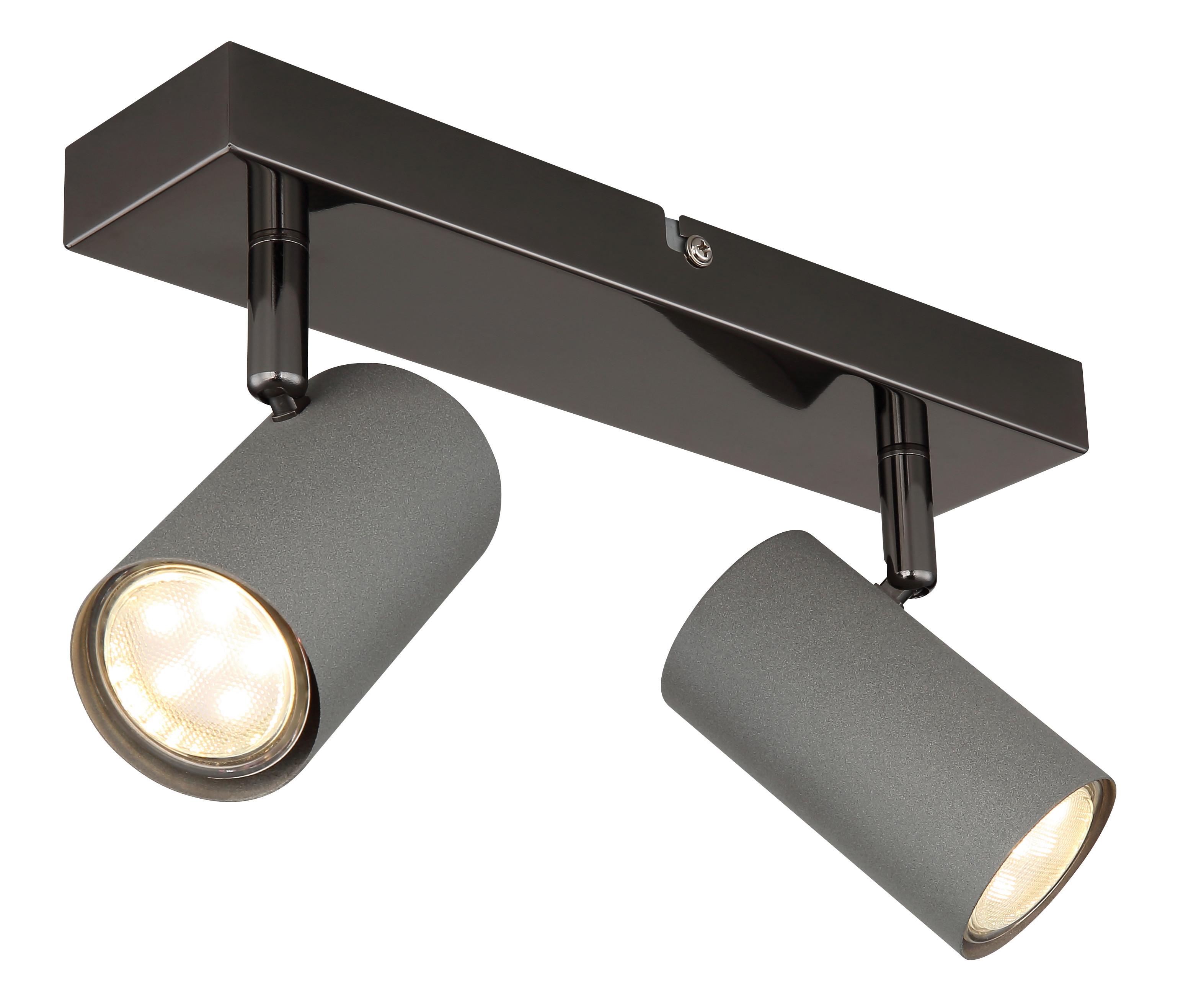 Strahler 57911-2s - Schwarzchrom/Grau, Design, Metall (26/10/12cm) - Globo