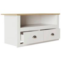 Kommode Balusa Weiß, Eiche Dekor B: 99 cm - Honigeiche/Weiß, LIFESTYLE, Holzwerkstoff (99/54/44cm) - MID.YOU