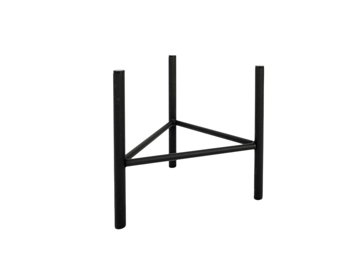 Blumenständer Aluminium Schwarz BxHxT: 35x25x35 cm - Schwarz, Basics, Metall (35/25/35cm)