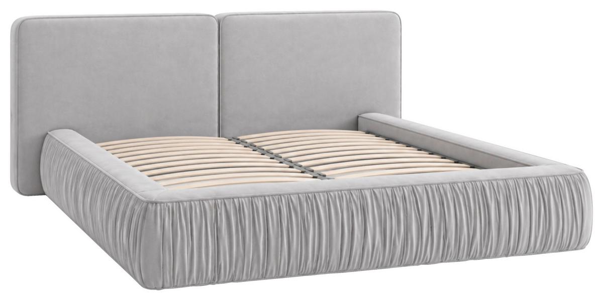 POLSTERBETT Vanessa Creme 160x200cm - Creme/Schwarz, MODERN, Holz/Metall (160/200cm) - MID.YOU
