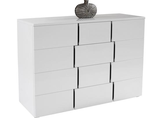 Komoda Split 2t4l - čierna/biela, Moderný, kompozitné drevo (150/90/42cm) Komoda Split 2t4l - čierna/biela, Moderný, kompozitné drevo (150/90/42cm)