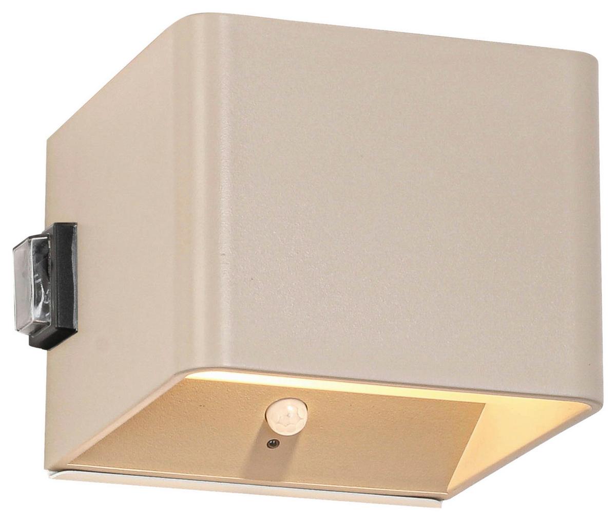 NÁSTĚNNÉ LED SVÍTIDLO HERO2 - pískové barvy, Moderní, kov/plast (10,28/10,1/8,05cm) - Modern Living