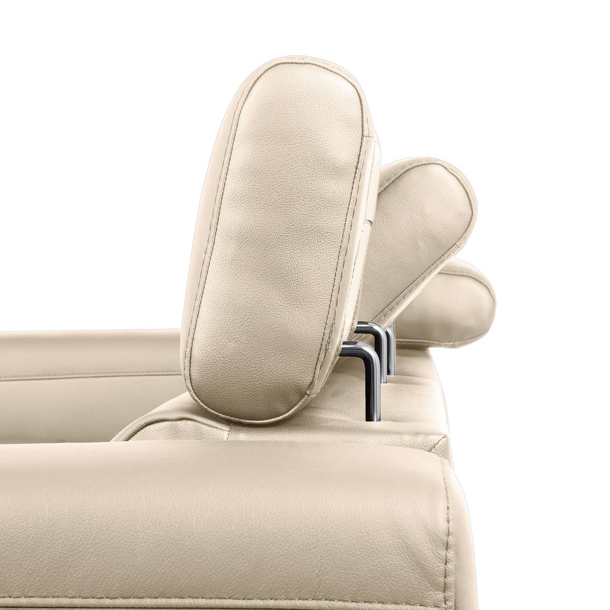 Ecksofa Torino Teilleder Grau 247x173 - Schwarz/Grau, Design, Leder/Textil (247/173cm) - Livetastic