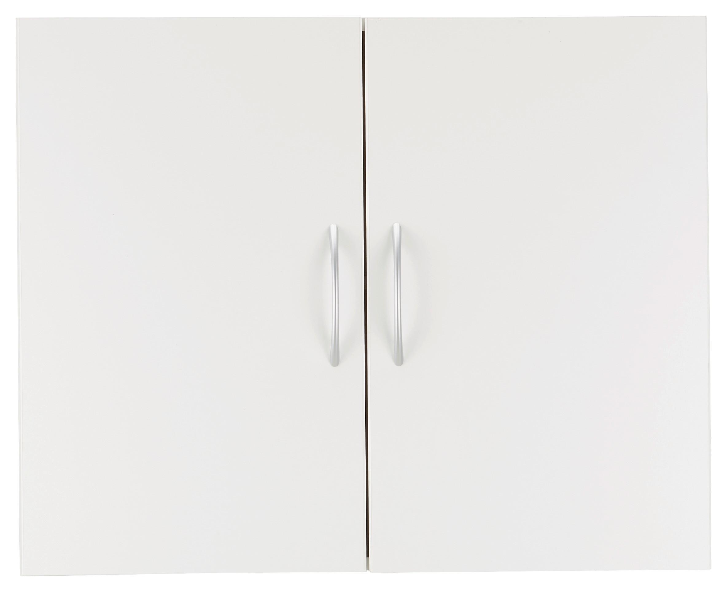 ZÁVESNÁ SKRINKA MRK - biela/hliníková, Konventionell, kompozitné drevo/plast (80/64/40cm) - Mömax
