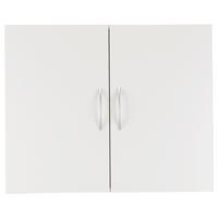 ZÁVĚSNÁ SKŘÍŇKA MRK - bílá/barvy hliníku, Konvenční, kompozitní dřevo/plast (80/64/40cm) - Mömax