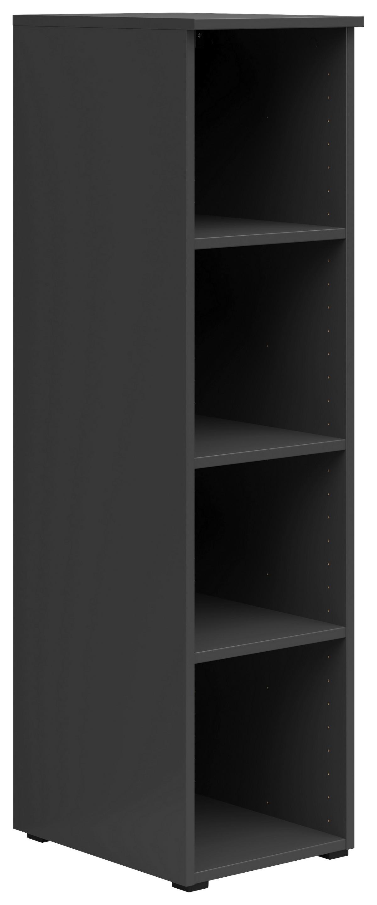 Regál MULTISTAURAUM š: 30 cm - barvy grafitu/antracitová, Moderní, kompozitní dřevo/plast (30/115/40cm)