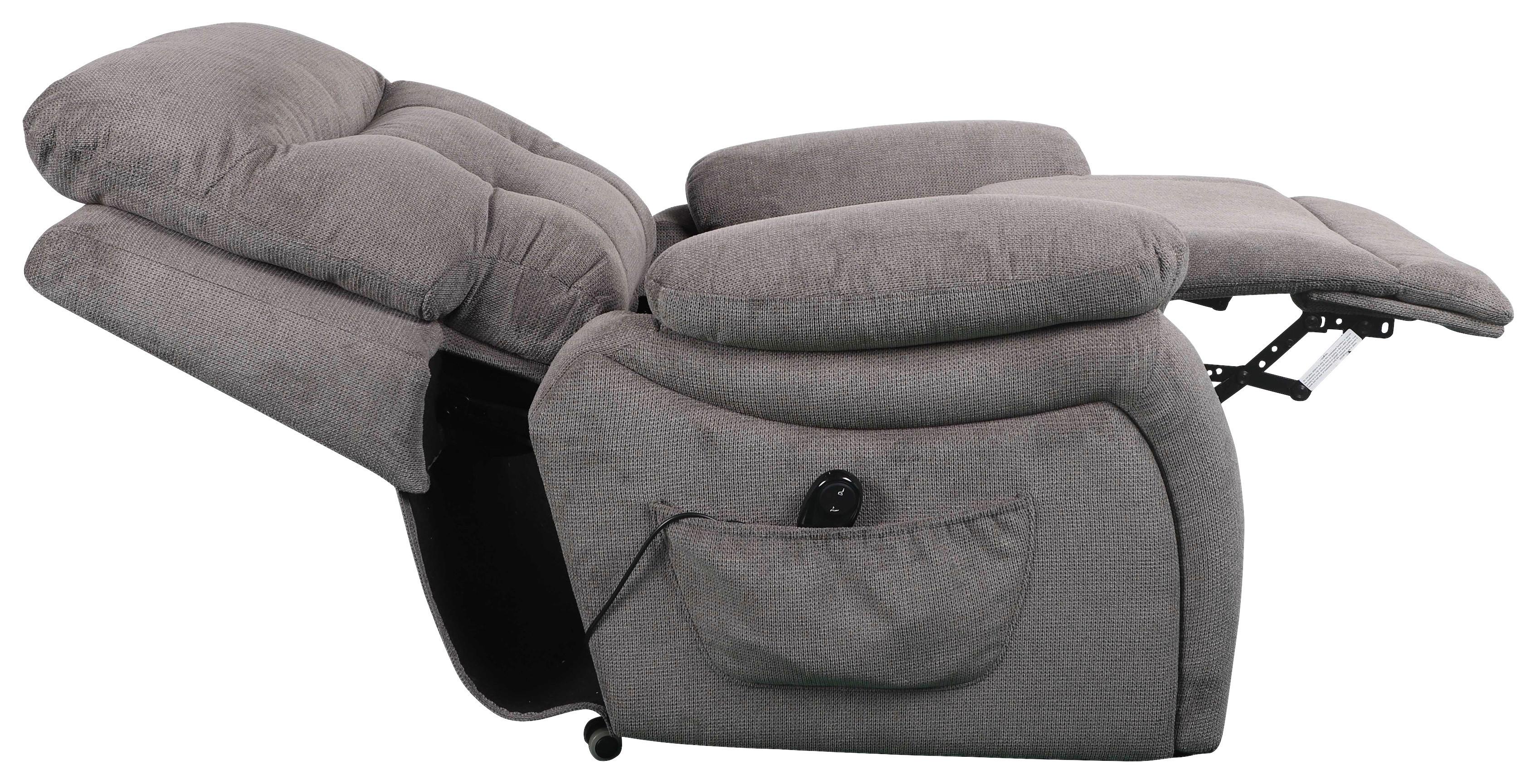 Relaxsessel Mario Webstoff Dunkelgrau, B: 89 Cm - Dunkelgrau/Schwarz, MODERN, Textil/Metall (89/107/94cm) - James Wood