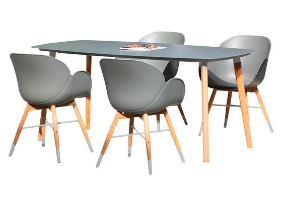 Gartenset Teak 5-Teilig Aus Teakholz - Grau/Teakfarben, MODERN, Glas/Holz Gartenset Teak 5-Teilig Aus Teakholz - Grau/Teakfarben, MODERN, Glas/Holz