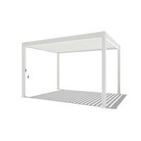 PergoLine Superior, 300x400 cm wetterbeständig, weiß - Weiß Hochglanz, Basics, Metall (300/255/400cm) - Gardenson