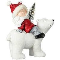 Dekofigur Kind Kevin - Rot/Weiß, KONVENTIONELL, Kunststoff (37/21/44cm) - Luca Bessoni