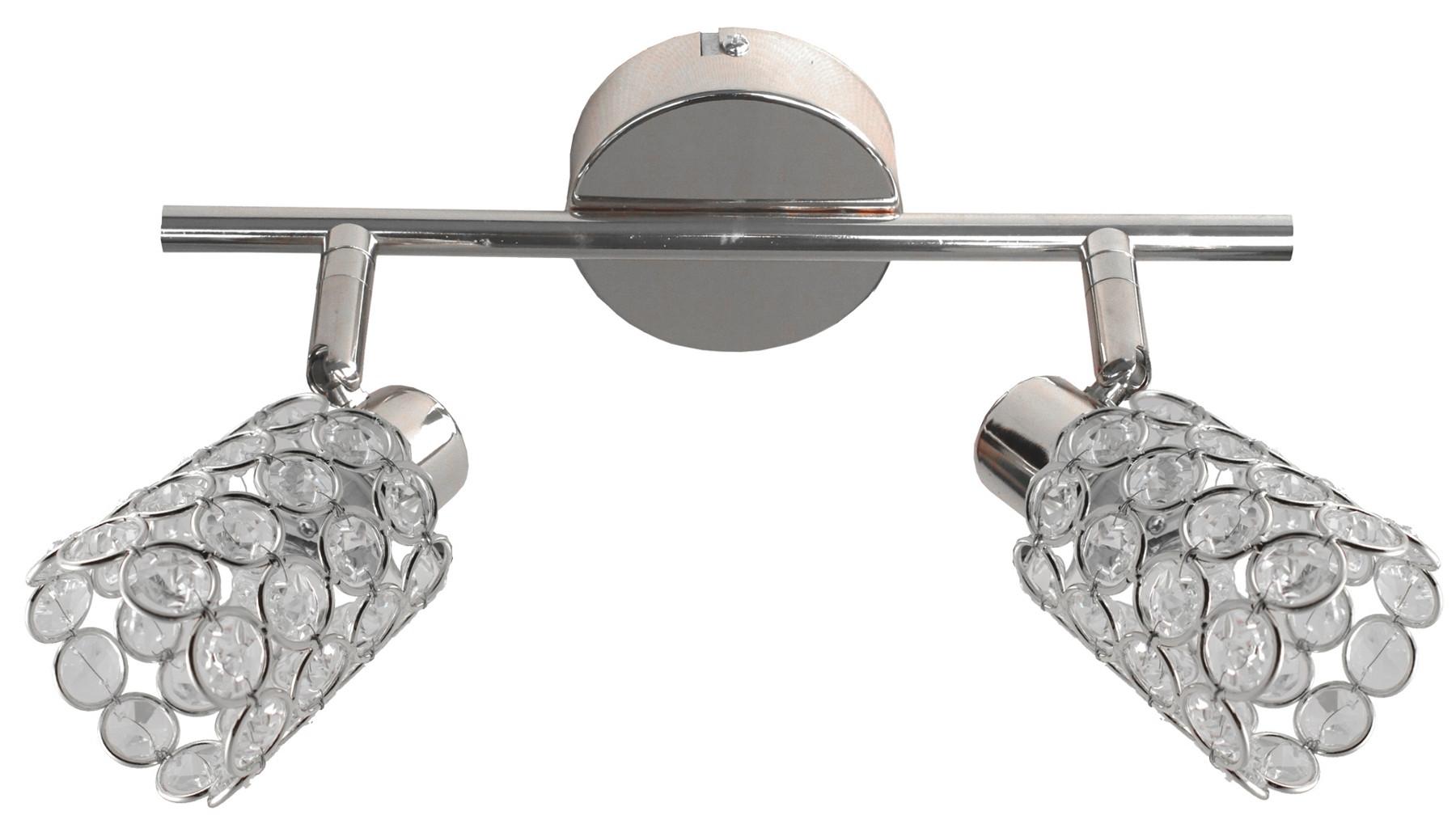 Strahler 92-97395 York - Chromfarben/Transparent, KONVENTIONELL, Glas/Metall (37/8cm)