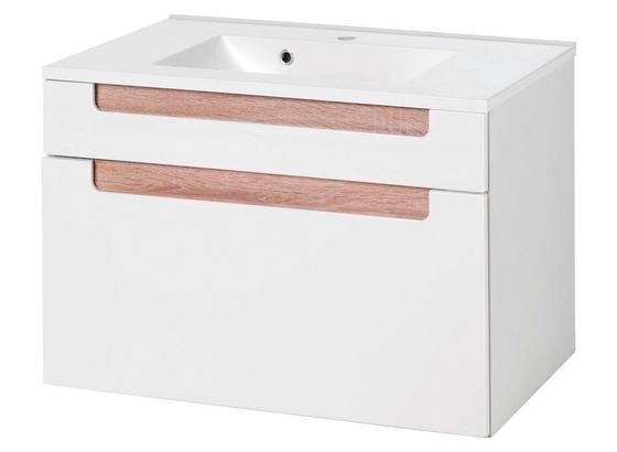 Waschtischkombi Siena 80cm Weiß/sonoma Eiche - Weiß/Sonoma Eiche, MODERN, Holzwerkstoff/Kunststoff (80/54/47cm) Waschtischkombi Siena 80cm Weiß/sonoma Eiche - Weiß/Sonoma Eiche, MODERN, Holzwerkstoff/Kunststoff (80/54/47cm)