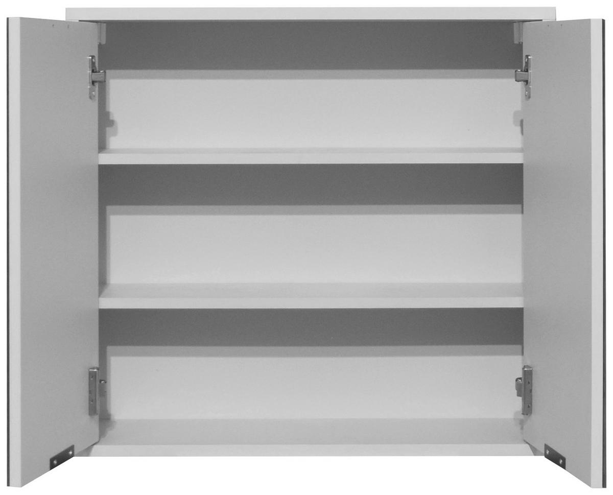 Spiegelschrank Bonnie Spiegelglas, Grau - Grau, MODERN, Glas/Holzwerkstoff (71/65/22cm) - Livetastic
