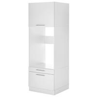 SKRINKA NA PRÁČKU CLARA - biela/farba ušľachtilej ocele, Konventionell, kov/kompozitné drevo (67,4/200/67,6cm) - Respekta