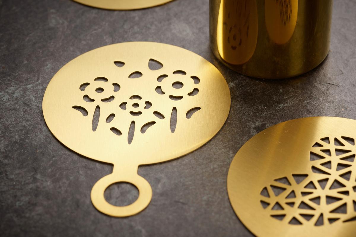Kaffeeset Cosme - Goldfarben, Basics, Metall - Echtwerk