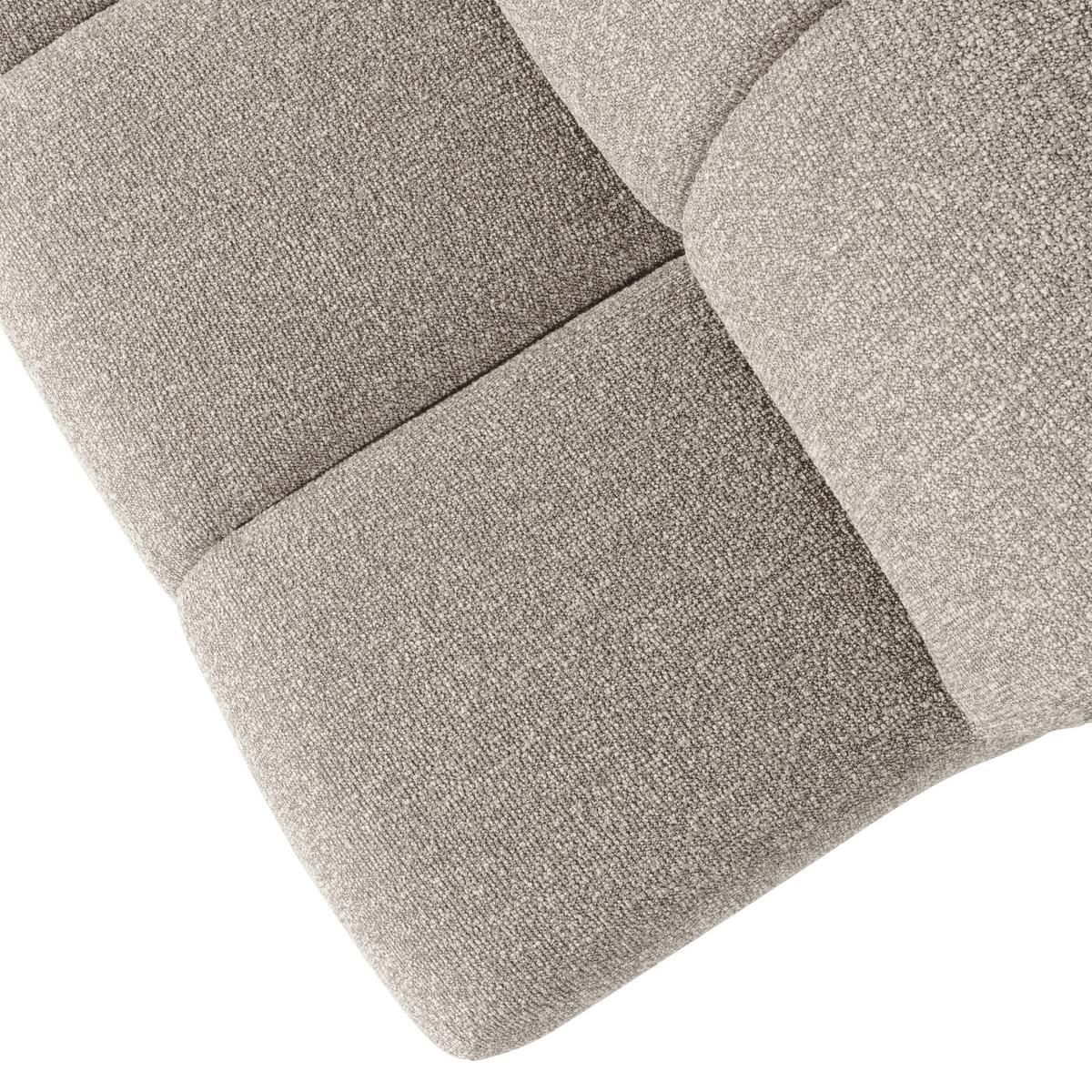 Sitzbank Mojo Beige B: 164cm - Beige/Schwarz, MODERN, Textil (164/83/73cm) - Livetastic