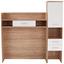 TV-RÁTÉT LIVORNO NEW - tölgy színű/fehér, konvencionális, faanyagok (160/166/38cm)