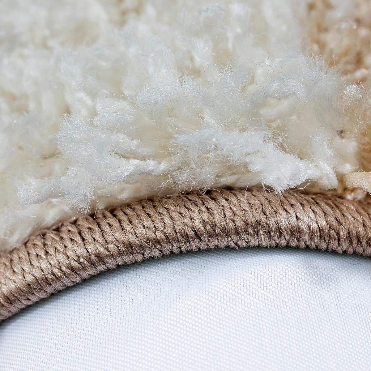 Hochflor Teppich Hellbraun Life 80x250 cm - Hellbraun/Braun, KONVENTIONELL, Textil (80/250cm) - Novel