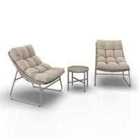 BALKÓNOVÁ ZOSTAVA ELIA - krémová, Modern, kov/textil - Bessagi Garden