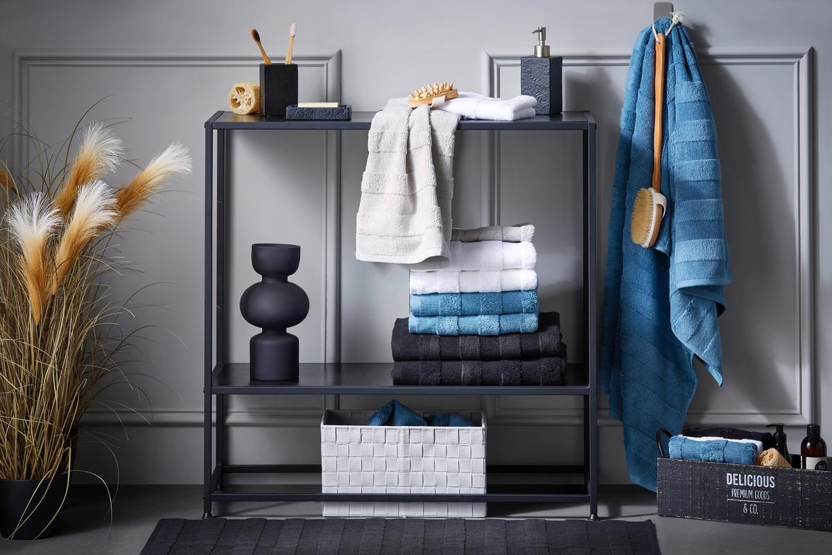 KOUPELNOVÁ PŘEDLOŽKA Chris, 60/100cm, černá - černá, textil (60/100cm) - Premium Living